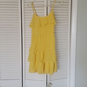 Yellow Ruffled Sun Dress